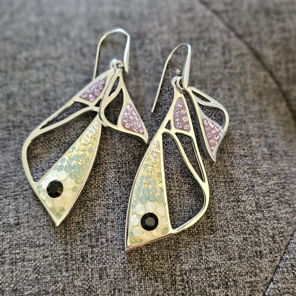 Swarovski fish earings - Picture 3 of 4